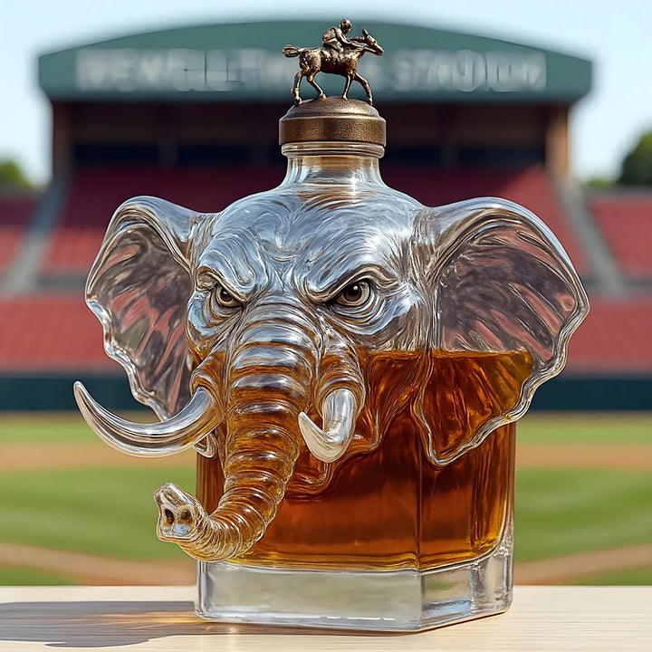 Elephant Crown Royal whisky bottle