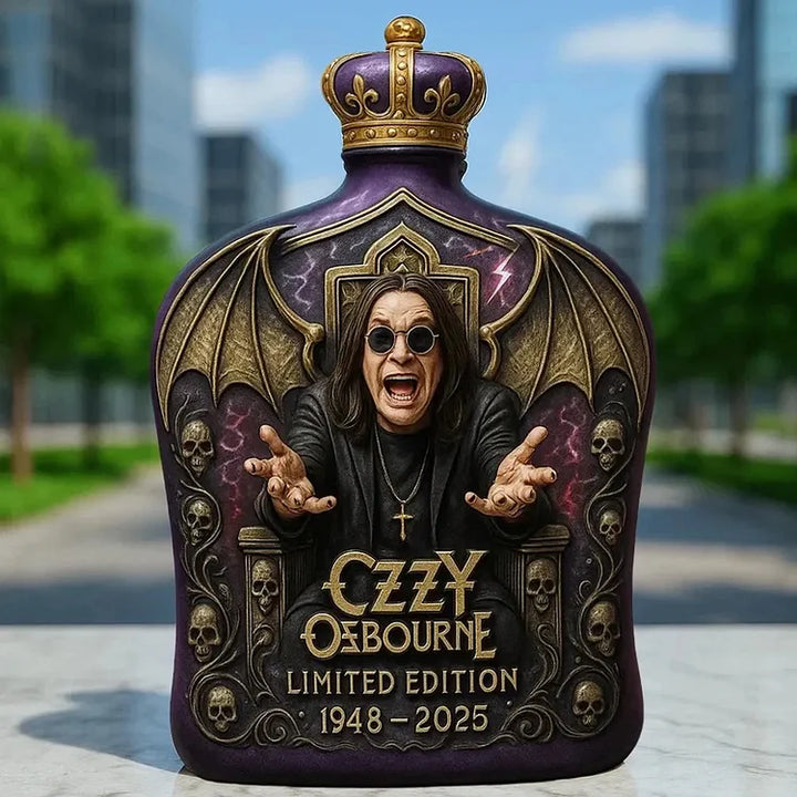 Ozzy Osbourne Whisky Bottle Made with Embossing, Limited Edition - 5
