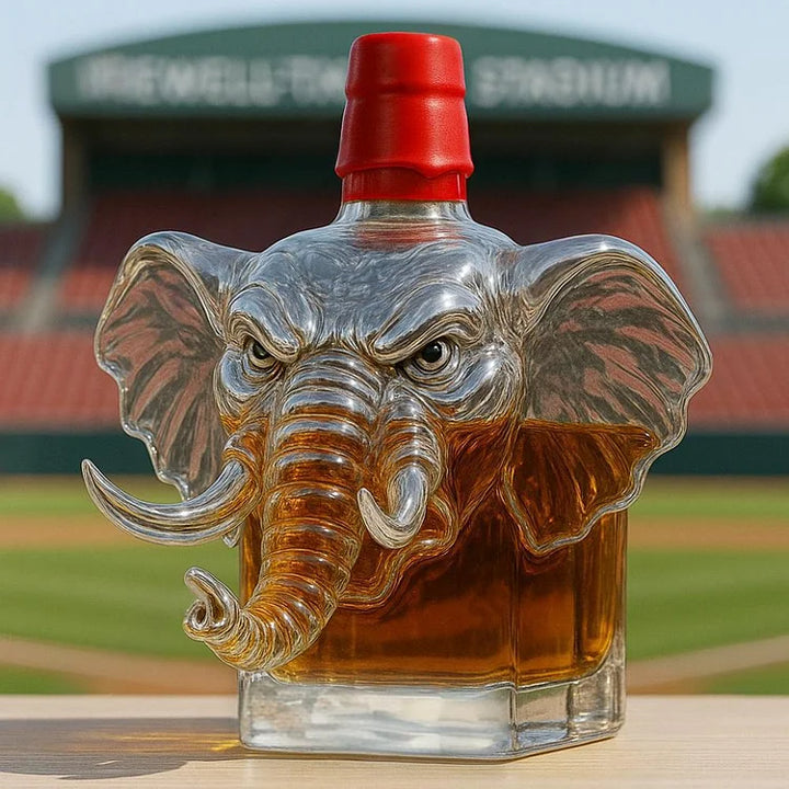 Elephant Crown Royal whisky bottle