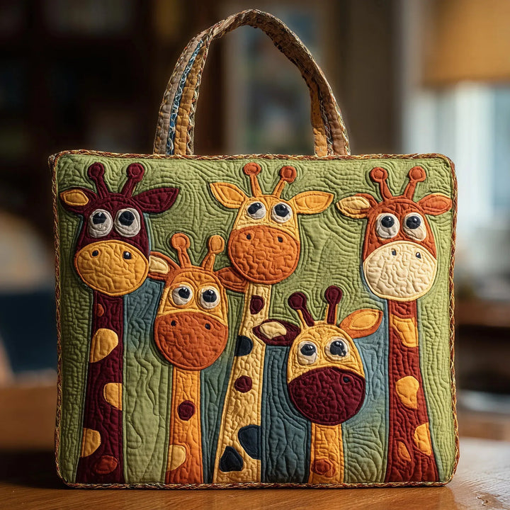 Padded Giraffe Tower Tote Bag