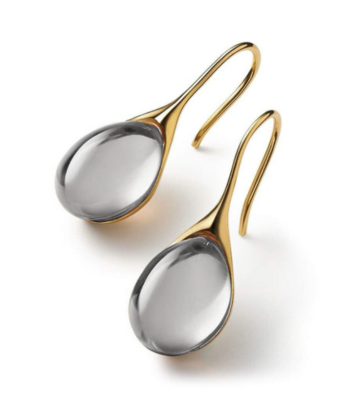 Radiant – Drop-shaped crystal earrings