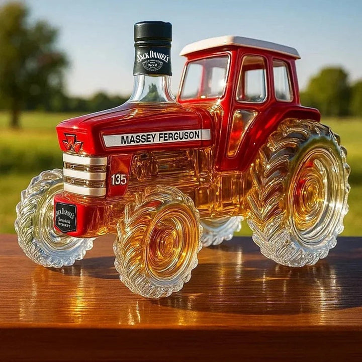 Tractor-shaped glass whisky