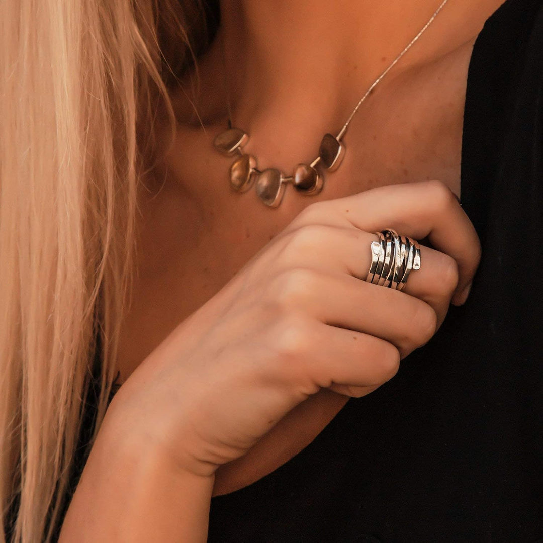 Bliss – Vintage Silver Ring, Thick and Layered