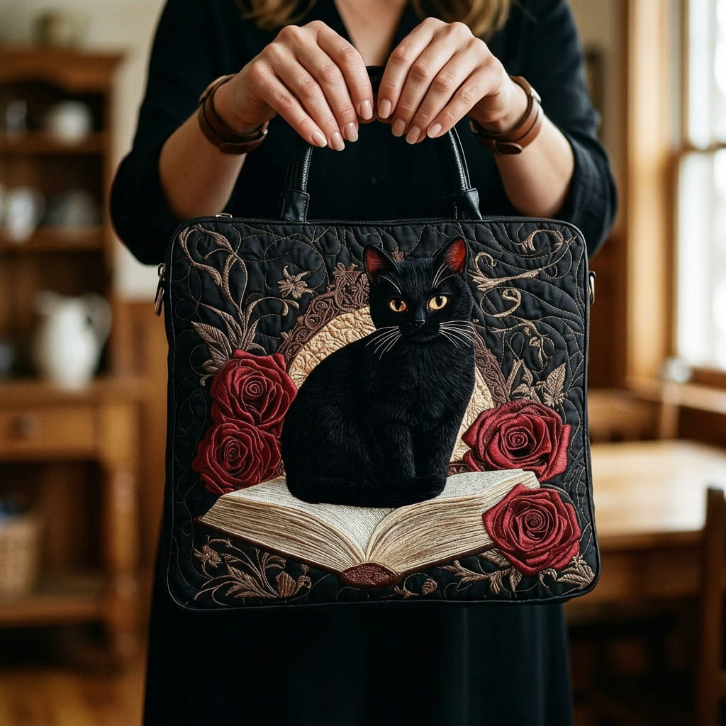 Dark Pata Quilted Tote